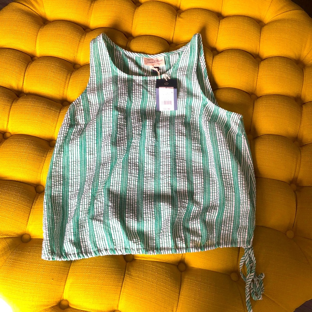 Nwt green and white tank